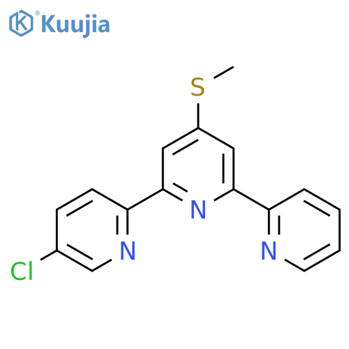 6-(5-Chloropyridin-2-yl)-4-(methylsulfanyl)-2,2'-bipyridine structure