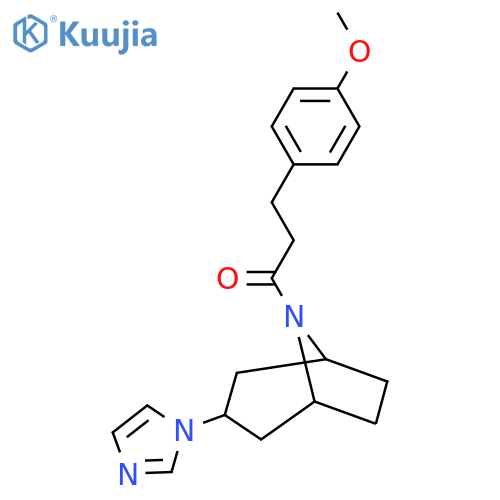 1-[3-(1H-imidazol-1-yl)-8-azabicyclo[3.2.1]octan-8-yl]-3-(4-methoxyphenyl)propan-1-one structure
