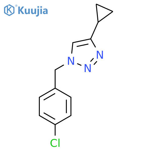 1-(4-chlorophenyl)methyl-4-cyclopropyl-1H-1,2,3-triazole structure