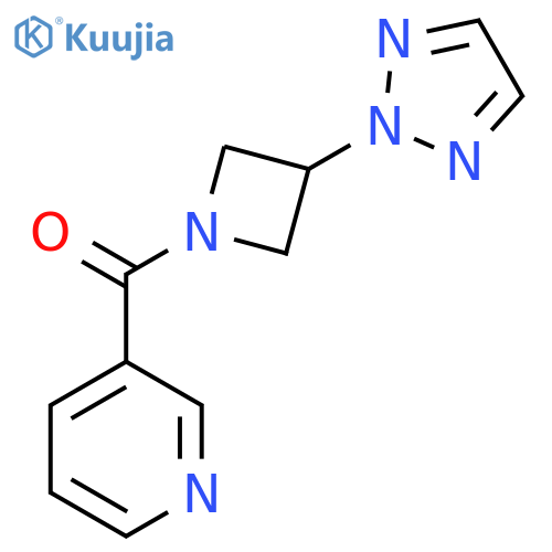 3-3-(2H-1,2,3-triazol-2-yl)azetidine-1-carbonylpyridine structure