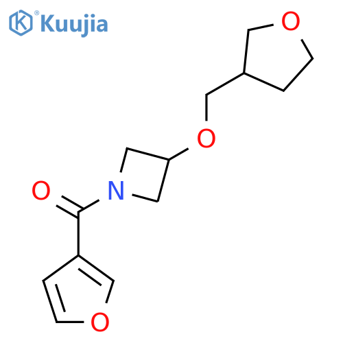 1-(furan-3-carbonyl)-3-(oxolan-3-yl)methoxyazetidine structure