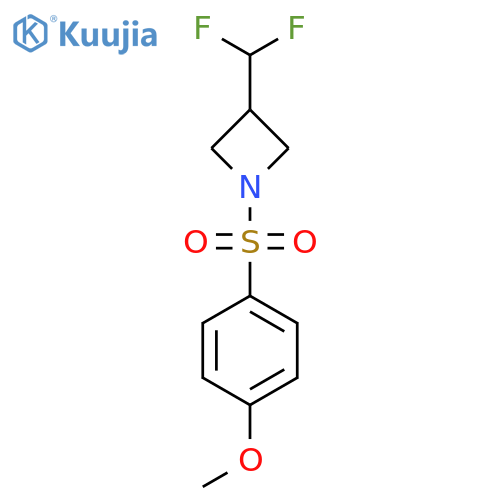 3-(difluoromethyl)-1-(4-methoxybenzenesulfonyl)azetidine structure
