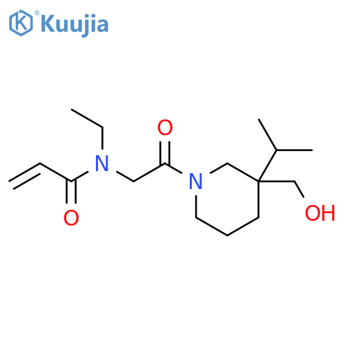 N-Ethyl-N-[2-[3-(hydroxymethyl)-3-(1-methylethyl)-1-piperidinyl]-2-oxoethyl]-2-propenamide structure