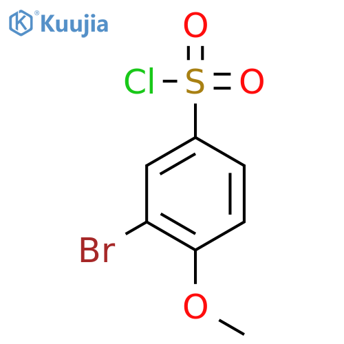 3-bromo-4-methoxybenzene-1-sulfonyl chloride structure