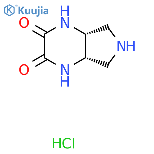 1H-Pyrrolo[3,4-b]pyrazine-2,3-dione, hexahydro-, hydrochloride (1:1), (4aR,7aS)- structure