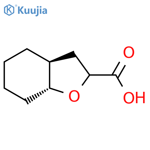 (3As,7aR)-2,3,3a,4,5,6,7,7a-octahydro-1-benzofuran-2-carboxylic acid structure