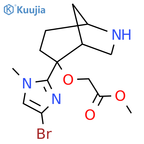methyl 2-{[2-(4-bromo-1-methyl-1H-imidazol-2-yl)-6-azabicyclo[3.2.1]octan-2-yl]oxy}acetate structure