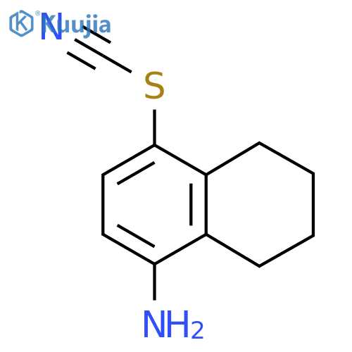 (4-Amino-5,6,7,8-tetrahydronaphthalen-1-yl) thiocyanate structure