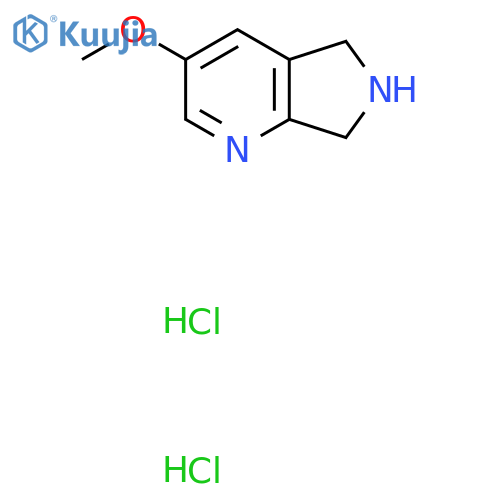 3-methoxy-5H,6H,7H-pyrrolo[3,4-b]pyridine dihydrochloride structure
