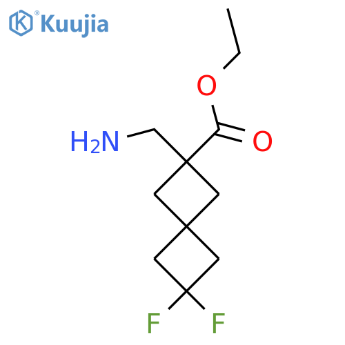 Ethyl 2-(aminomethyl)-6,6-difluorospiro[3.3]heptane-2-carboxylate structure