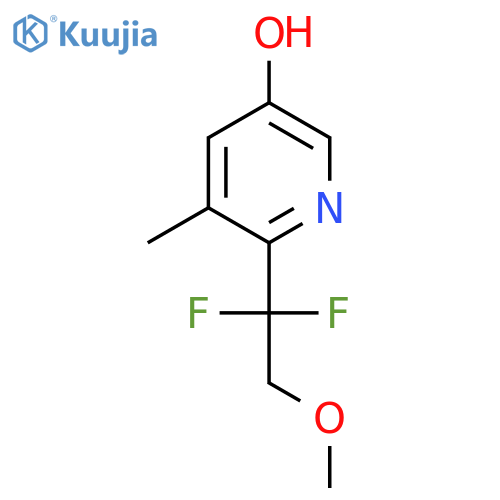 6-(1,1-Difluoro-2-methoxyethyl)-5-methylpyridin-3-ol structure