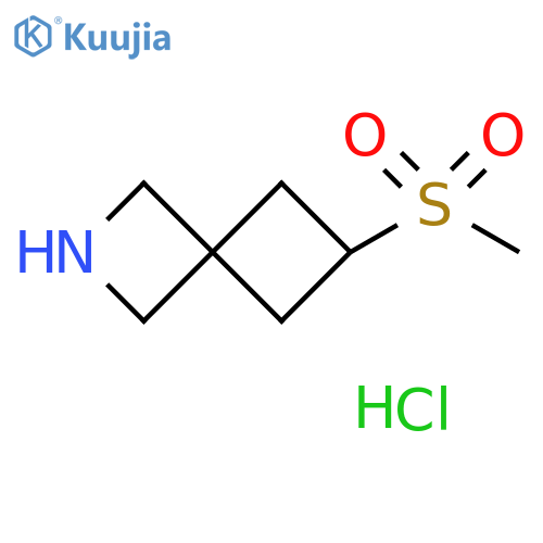 6-Methylsulfonyl-2-azaspiro[3.3]heptane;hydrochloride structure