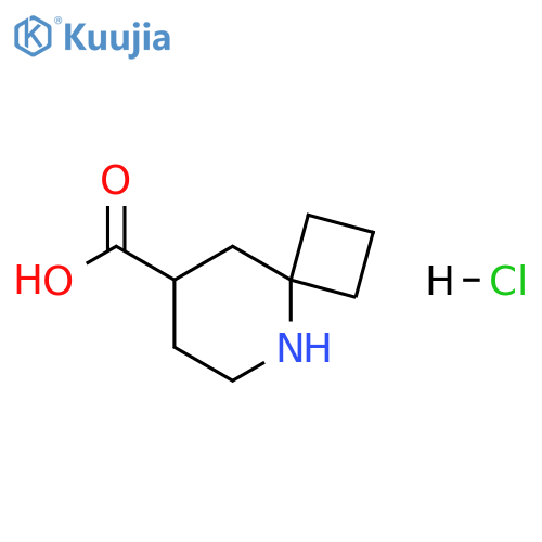 5-Azaspiro[3.5]nonane-8-carboxylic acid, hydrochloride (1:1) structure