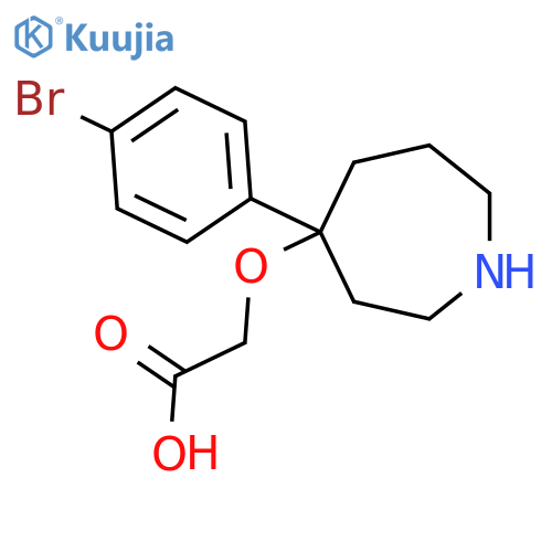 2-{[4-(4-Bromophenyl)azepan-4-yl]oxy}acetic acid structure