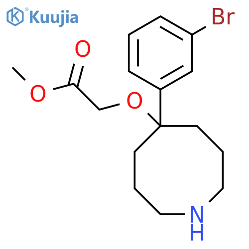 Methyl 2-{[5-(3-bromophenyl)azocan-5-yl]oxy}acetate structure