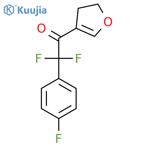 1-(4,5-Dihydrofuran-3-yl)-2,2-difluoro-2-(4-fluorophenyl)ethan-1-one structure