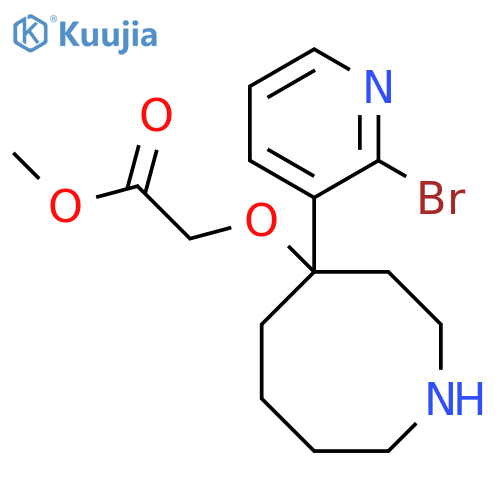 Methyl 2-{[4-(2-bromopyridin-3-yl)azocan-4-yl]oxy}acetate structure