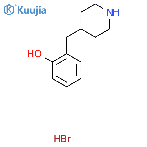 2-(Piperidin-4-ylmethyl)phenol;hydrobromide structure
