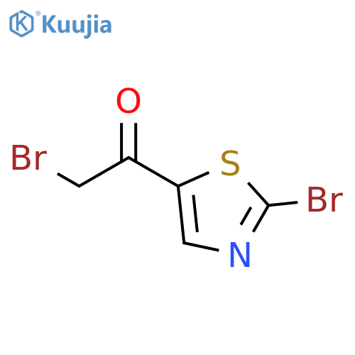 Ethanone, 2-bromo-1-(2-bromo-5-thiazolyl)- structure