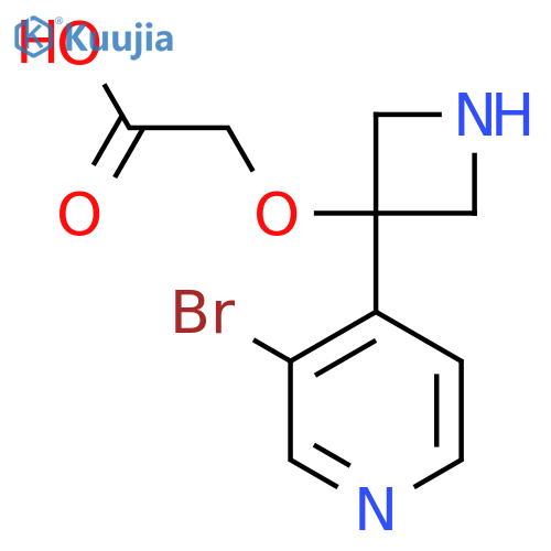 2-{[3-(3-Bromopyridin-4-yl)azetidin-3-yl]oxy}acetic acid structure