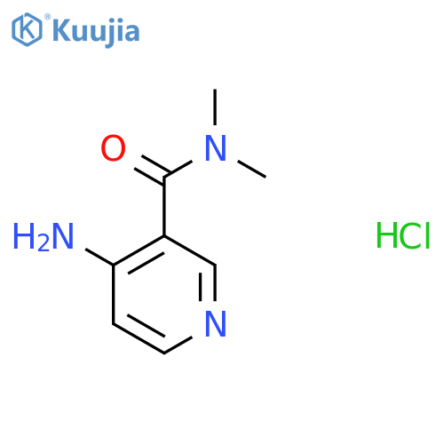 4-Amino-N,N-dimethylpyridine-3-carboxamide;hydrochloride structure