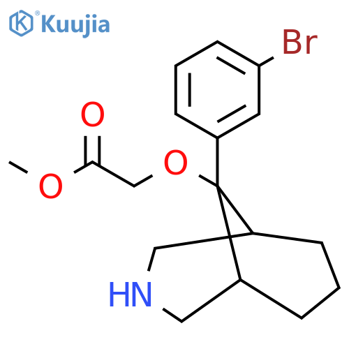 Methyl 2-{[9-(3-bromophenyl)-3-azabicyclo[3.3.1]nonan-9-yl]oxy}acetate structure