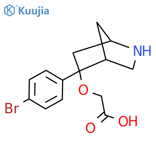 2-{[5-(4-Bromophenyl)-2-azabicyclo[2.2.1]heptan-5-yl]oxy}acetic acid structure