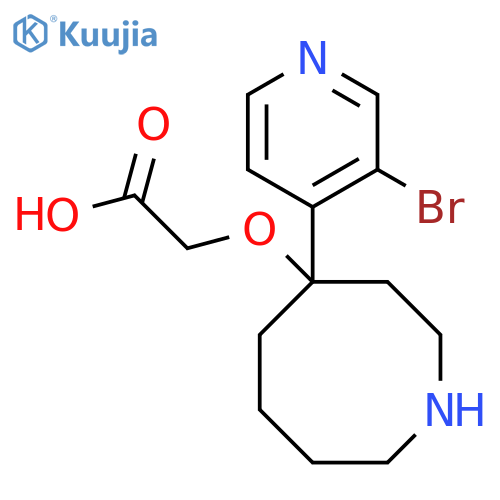 2-{[4-(3-Bromopyridin-4-yl)azocan-4-yl]oxy}acetic acid structure