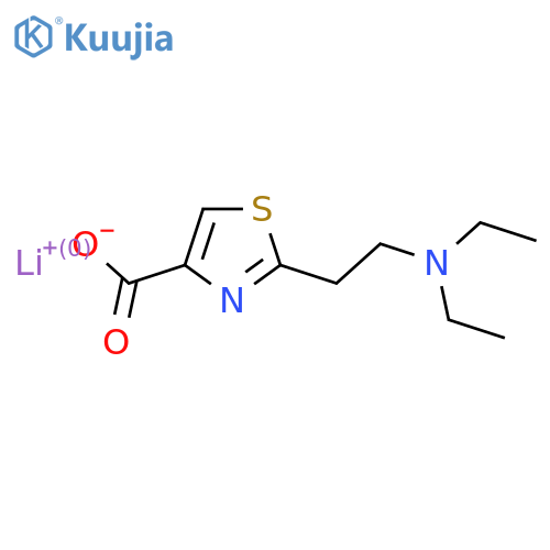 Lithium;2-[2-(diethylamino)ethyl]-1,3-thiazole-4-carboxylate structure