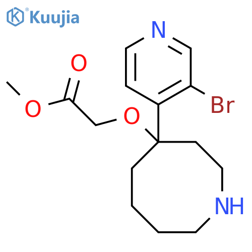 Methyl 2-{[4-(3-bromopyridin-4-yl)azocan-4-yl]oxy}acetate structure