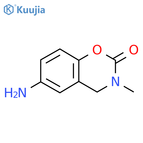 6-amino-3-methyl-3,4-dihydro-2H-1,3-benzoxazin-2-one structure