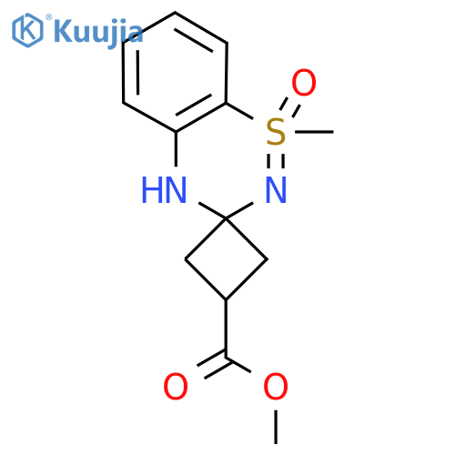 methyl 1-methyl-1-oxo-4H-spiro[1lambda6,2,4-benzothiadiazine-3,1'-cyclobutane]-3'-carboxylate structure