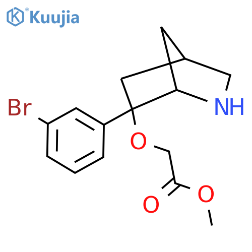 Methyl 2-{[6-(3-bromophenyl)-2-azabicyclo[2.2.1]heptan-6-yl]oxy}acetate structure