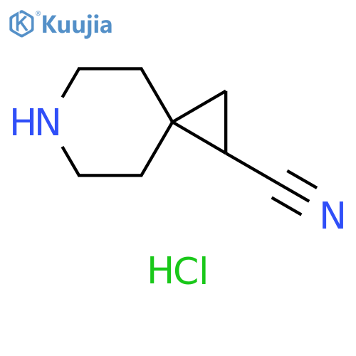 6-azaspiro[2.5]octane-1-carbonitrile hydrochloride structure