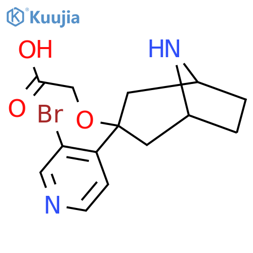2-{[3-(3-Bromopyridin-4-yl)-8-azabicyclo[3.2.1]octan-3-yl]oxy}acetic acid structure