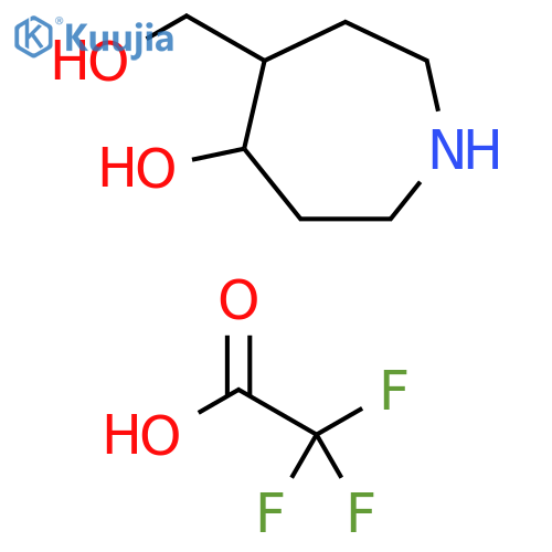 1H-Azepine-4-methanol, hexahydro-5-hydroxy-, 2,2,2-trifluoroacetate (1:1) structure