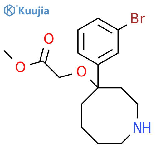Methyl 2-{[4-(3-bromophenyl)azocan-4-yl]oxy}acetate structure
