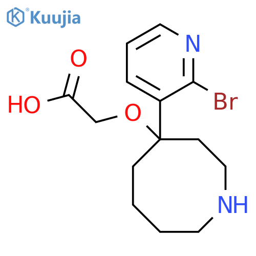 2-{[4-(2-Bromopyridin-3-yl)azocan-4-yl]oxy}acetic acid structure