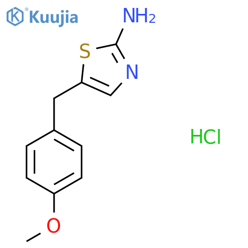 5-(4-Methoxybenzyl)thiazol-2-amine hydrochloride structure