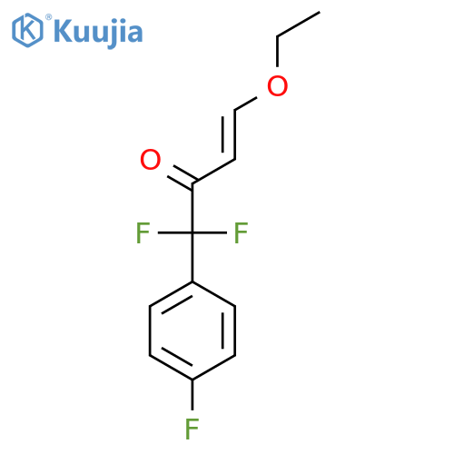 (3E)-4-ethoxy-1,1-difluoro-1-(4-fluorophenyl)but-3-en-2-one structure