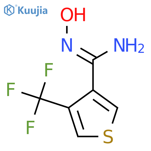 N'-Hydroxy-4-(trifluoromethyl)thiophene-3-carboximidamide structure