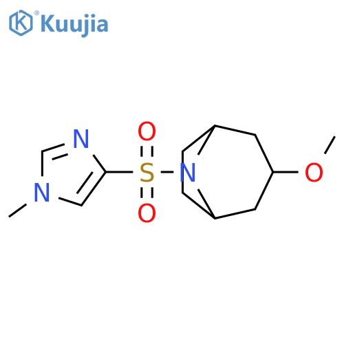 8-Azabicyclo[3.2.1]octane, 3-methoxy-8-[(1-methyl-1H-imidazol-4-yl)sulfonyl]- structure