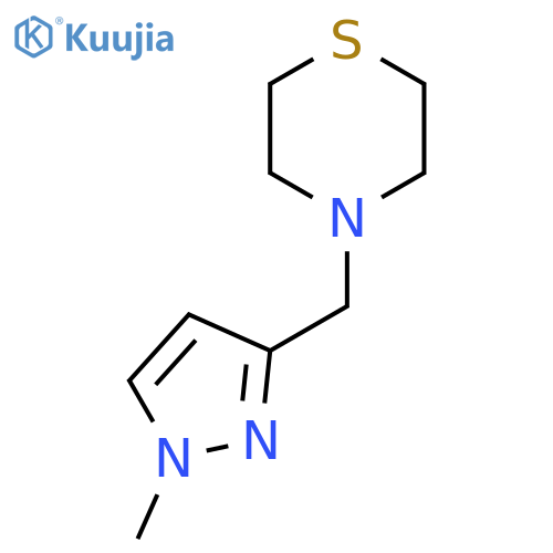 4-(1-methyl-1H-pyrazol-3-yl)methylthiomorpholine structure
