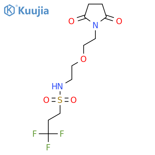 N-{2-2-(2,5-dioxopyrrolidin-1-yl)ethoxyethyl}-3,3,3-trifluoropropane-1-sulfonamide structure