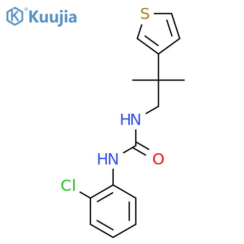 1-(2-chlorophenyl)-3-2-methyl-2-(thiophen-3-yl)propylurea structure