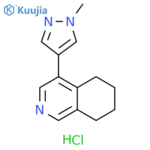 4-(1-methyl-1H-pyrazol-4-yl)-5,6,7,8-tetrahydroisoquinoline dihydrochloride structure