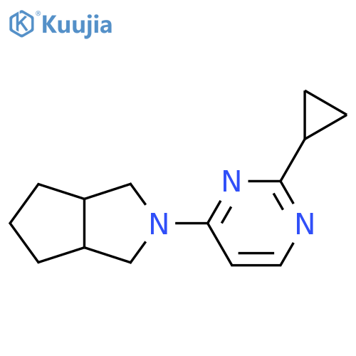 2-cyclopropyl-4-{octahydrocyclopentacpyrrol-2-yl}pyrimidine structure