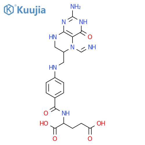 L-Glutamic acid,N-[4-[[[2-amino-3,4,5,6,7,8-hexahydro-5-(iminomethyl)-4-oxo-6-pteridinyl]methyl]amino]benzoyl]- structure
