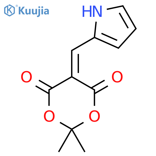 1,3-Dioxane-4,6-dione,2,2-dimethyl-5-(1H-pyrrol-2-ylmethylene)- structure