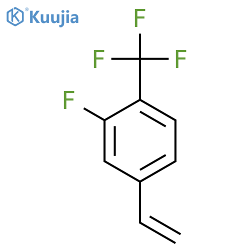 3-FLUORO-4-(TRIFLUOROMETHYL)CINNAMIC ACID structure